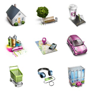 Urban Stories icon sets preview