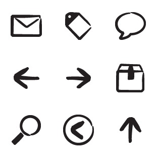 Marker-Style icon sets preview