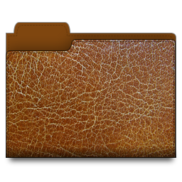leather, brown, folder icon