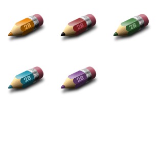 Pencil icon sets preview