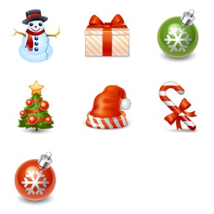Winter Holidays icon sets preview