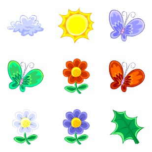 Nature icon sets preview