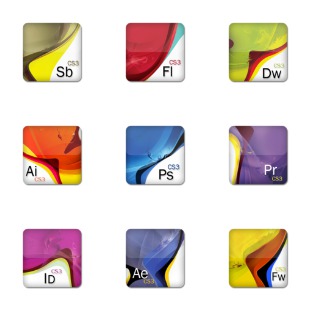 Adobe CS3 icon sets preview