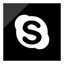 media, social, logo, skype icon