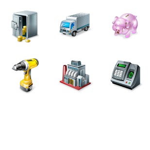 Vista Style Accounting icon sets preview