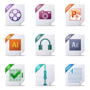 File Type icon sets preview