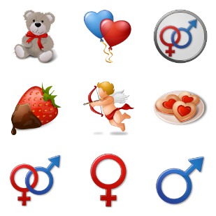 Vista Love icon sets preview