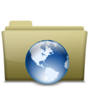 Folder Web Brown icon