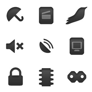Token Dark icon sets preview