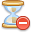 hourglass, remove, del, delete, wait icon