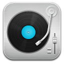 music Record Player Blue icon