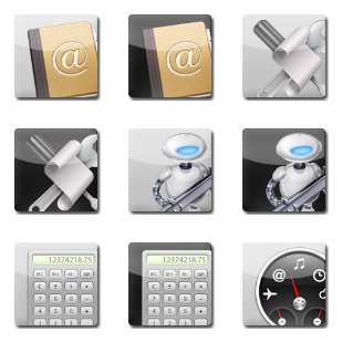 Mac OS X Set v.1 icon sets preview