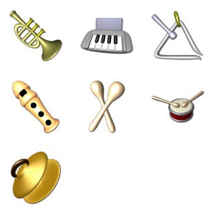 Instruments icon sets preview