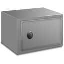 box, strong, closed, coin icon