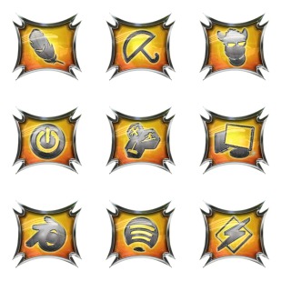 Classic Orange icon sets preview