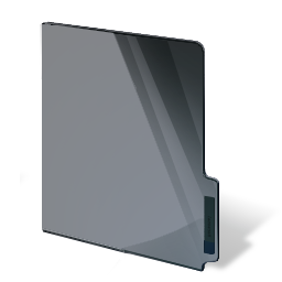 black, closed, folder icon