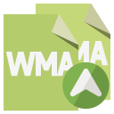 file, wma up, up, format, wma icon