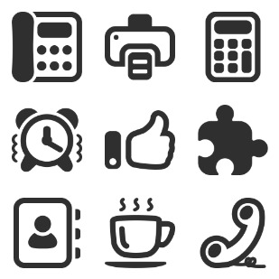 Mono: business 2 icon sets preview