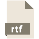 file, format, extension, document, rtf icon