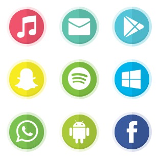 Ultimate Social icon sets preview