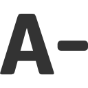 Text Formatting Decrease font icon