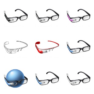 Google Glass icon sets preview