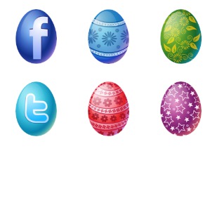 Easter Eggs icon sets preview