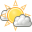 sun, weather, few, clouds icon