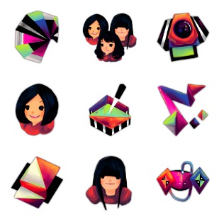 Artificial Girl icon sets preview