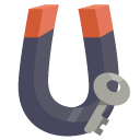 key, magnet, physics icon