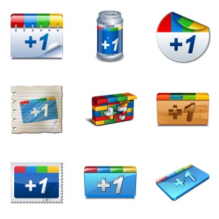 Google Plus icon sets preview