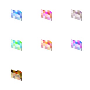 Mosaic Folders icon sets preview