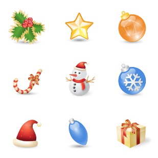 Xmas Festival icon sets preview