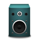 Speaker, Turquoise icon