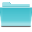 cyan, folder icon