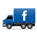 Fb, Social, Truck icon