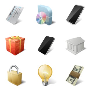 E-Commerce and Business icon sets preview
