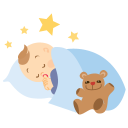 baby sleeping icon