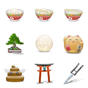 Japan icon sets preview