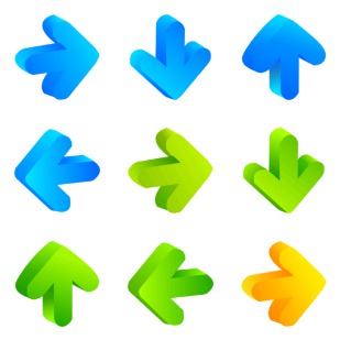 Arrow icon sets preview