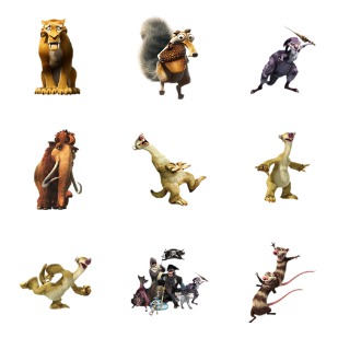 Ice Age 4 icon sets preview