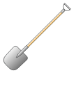 agriculture, instrument, spatula, dig, gardening, shovel, tool icon