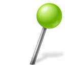 Map Marker Ball Right Chartreuse icon