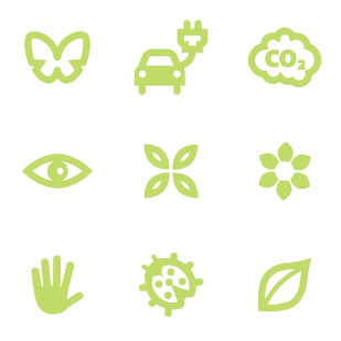 SimpleGreen icon sets preview