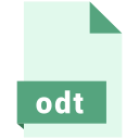 document, odt, extension, format, file icon
