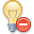 delete, del, lightbulb, remove icon