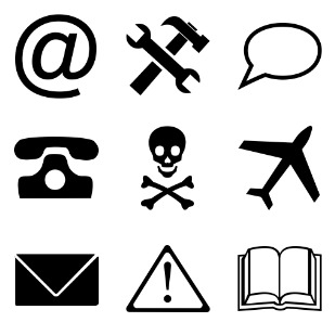 Simple darkcon icon sets preview