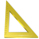 Measure, Ruler, Triangle icon