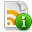file, paper, feed, rss, subscribe, document, info, about, information icon