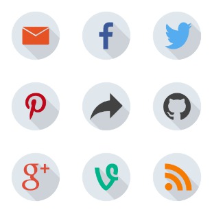 Social icon sets preview